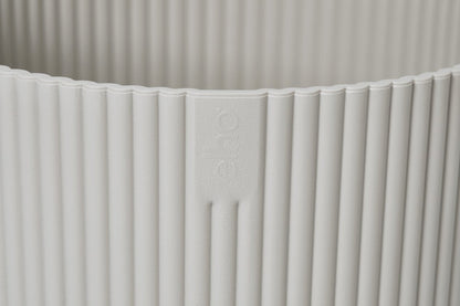  Elho Vibes Fold Rond 30 - Bloempot Voor Binnen - Ø 29.5 X H 27.2 Cm - Zijdewit