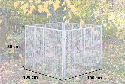  Compostbak 100x100x80 Cm, Tuinafvalbak, GeZu-Impex