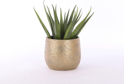  Mica Decorations Clemente Bloempot - H31 X Ø38 Cm - Terracotta - Goud
