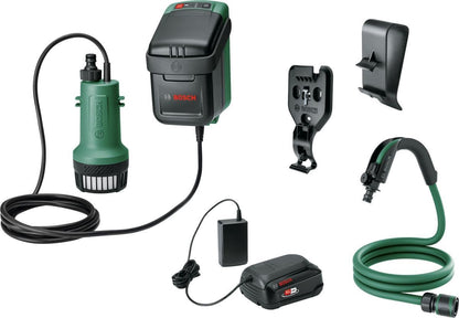  Bosch GardenPump 18 Accu Regentonpomp - Met 1 X 18 V Accu En Lader
