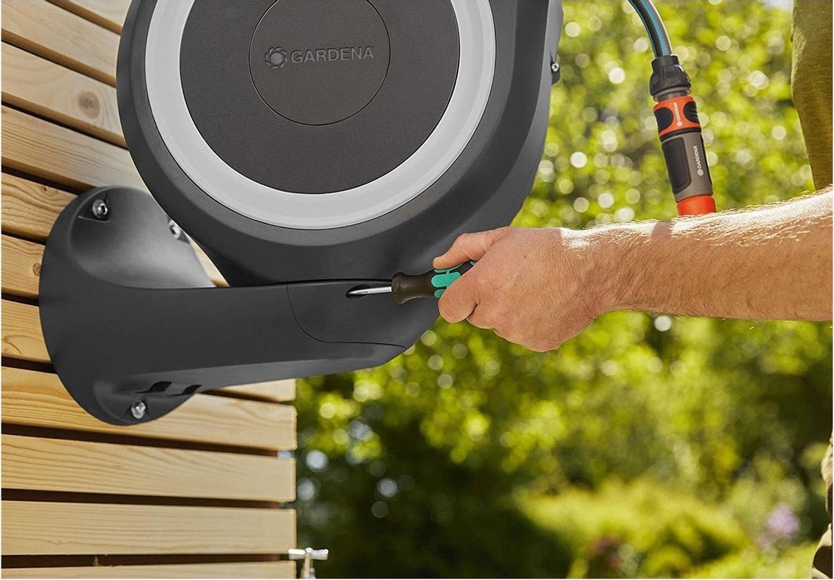  GARDENA - Wandslangenbox RollUp S - Slanghouder - 15 Meter - Ø 11 Mm