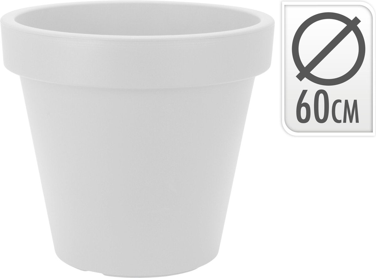 Relaxwonen - Bloempot Rond 60 X 52 Cm Wit