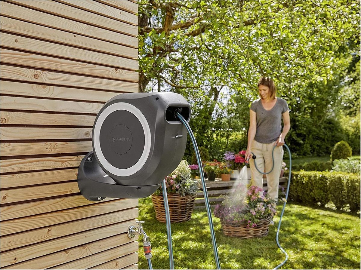  GARDENA - Wandslangenbox RollUp S - Slanghouder - 15 Meter - Ø 11 Mm