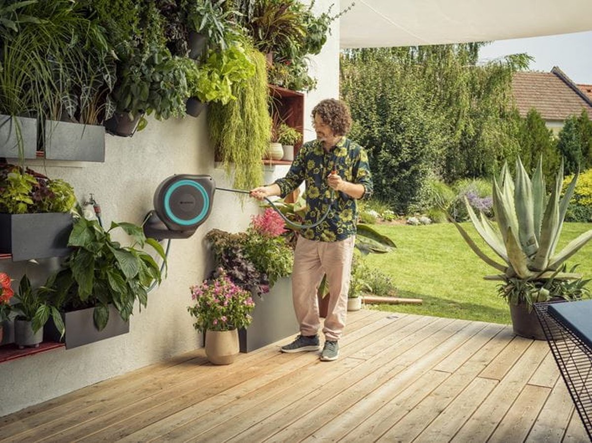  GARDENA Rollup S Wandslangenbox - 15 Meter - Ø 11 Mm
