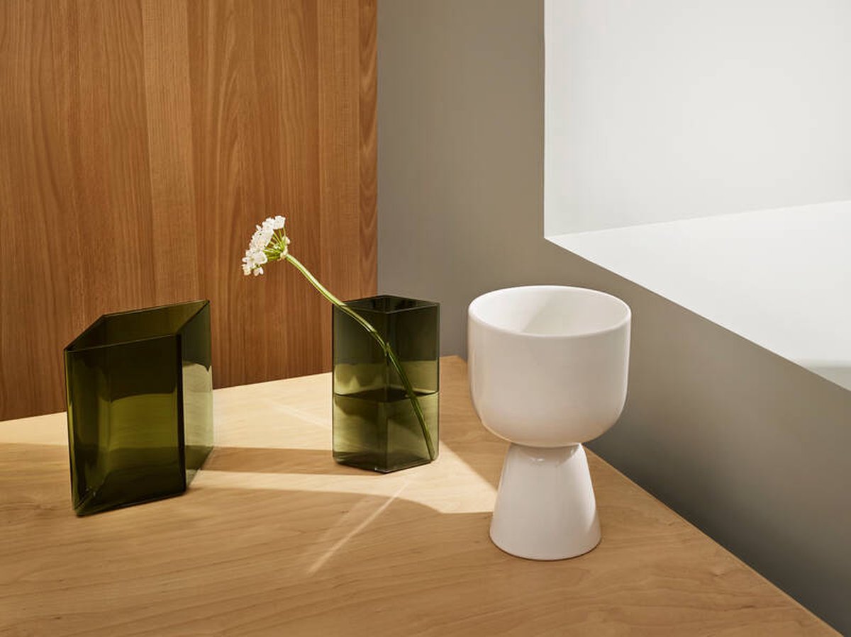  Iittala Nappula - Bloempot - Bloempotten Voor Binnen En Buiten - Plantenpotten - Wit - 230 X 155 Mm - 1 Stuk