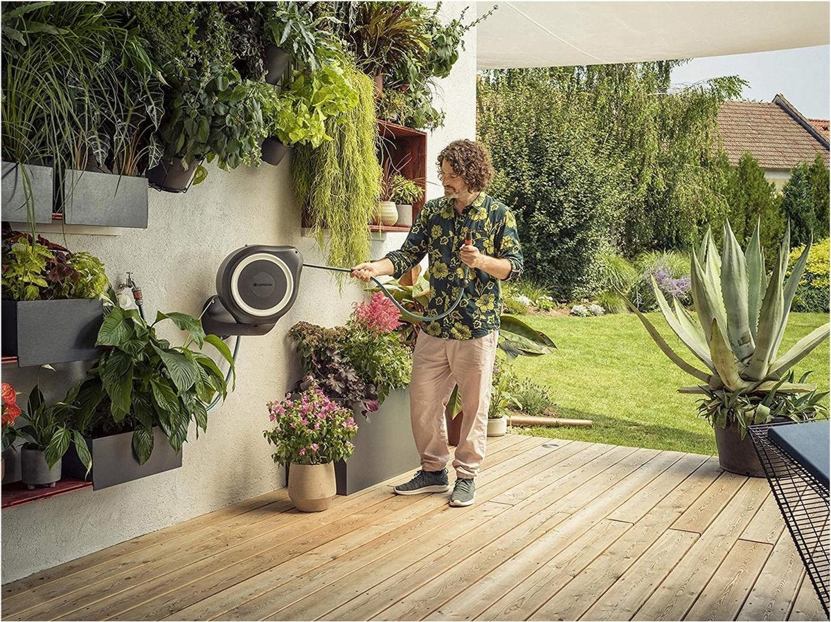  GARDENA - Wandslangenbox RollUp S - Slanghouder - 15 Meter - Ø 11 Mm