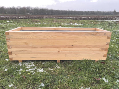 AMISHOUT - Plantenbak Van Balkjes 120x40x40 Cm - Natuural