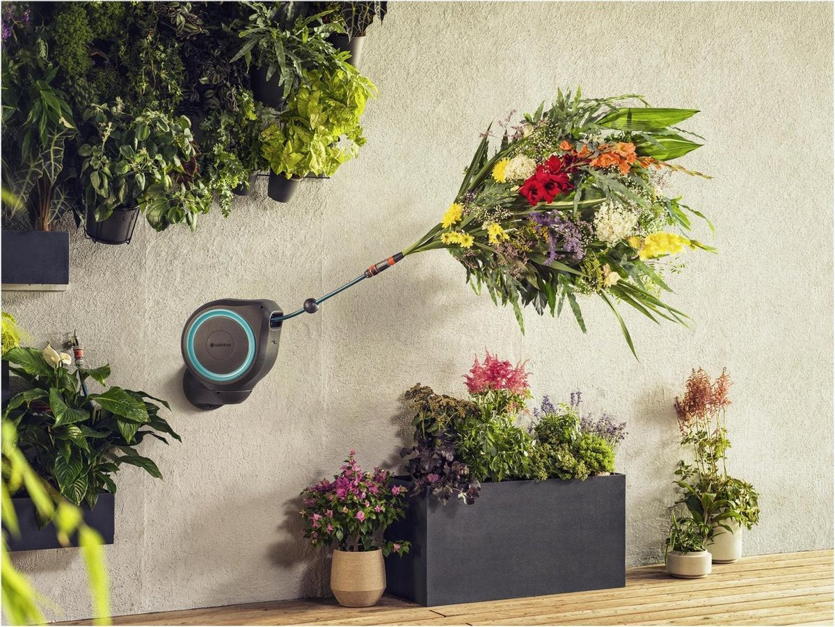  GARDENA Rollup S Wandslangenbox - 15 Meter - Ø 11 Mm