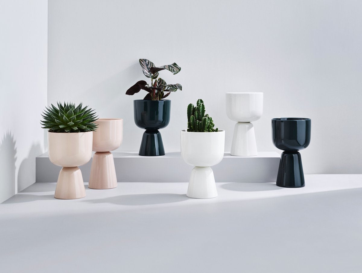 Iittala Nappula - Bloempot - Bloempotten Voor Binnen En Buiten - Plantenpotten - Wit - 230 X 155 Mm - 1 Stuk