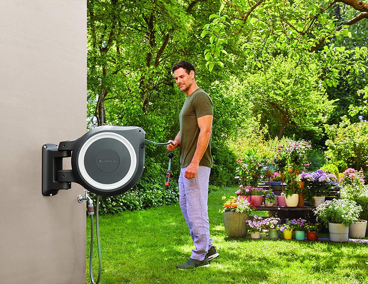  GARDENA Wandslangenbox Rollup XL - 35 Meter - Ø 13 Mm