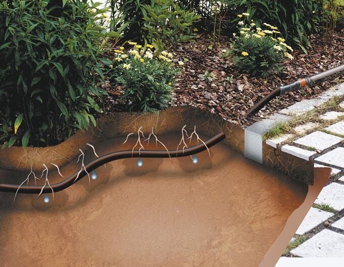  GARDENA Micro Drip System Startset S - Voor Rijplanten Druppelsysteem- 15 Meter