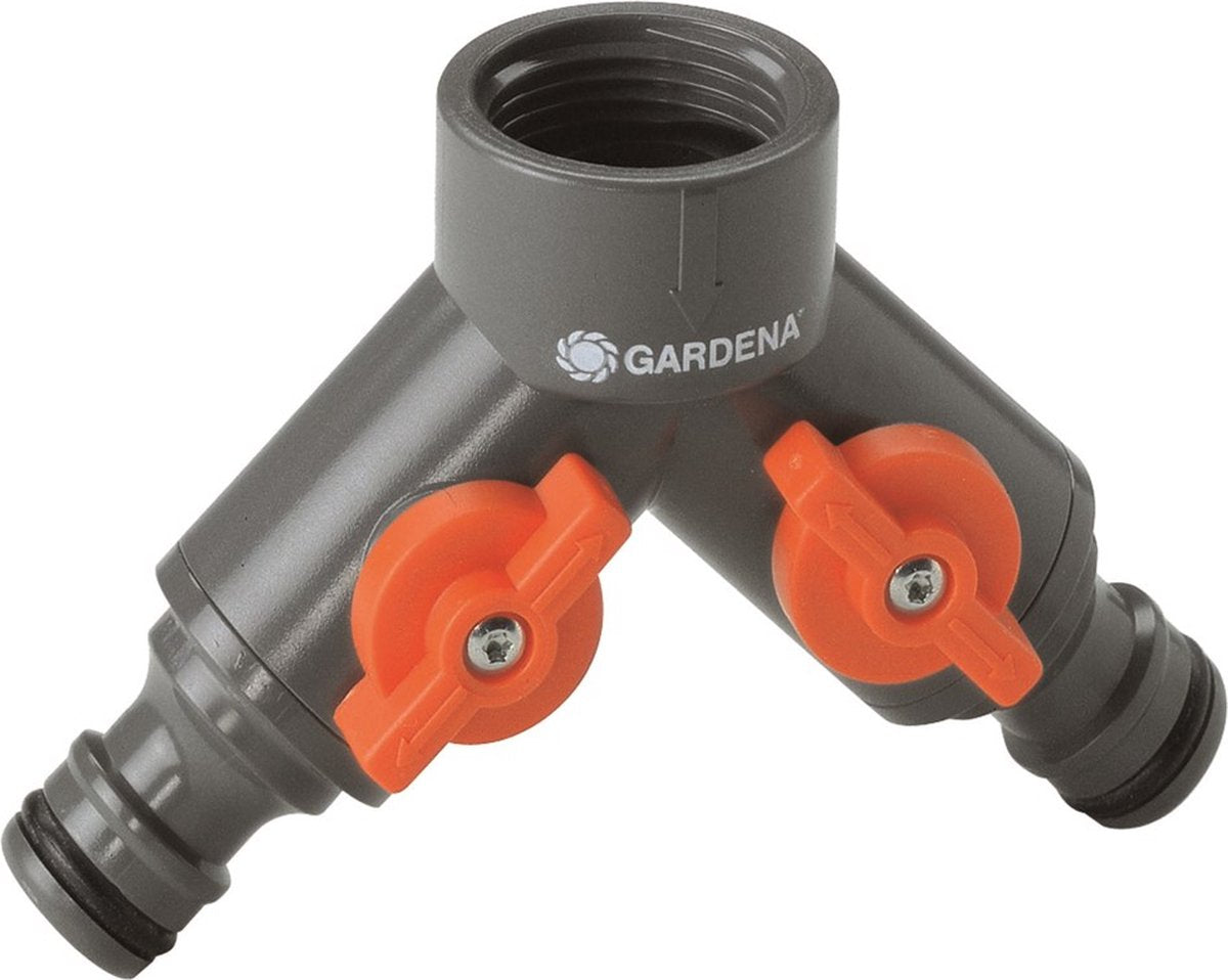  GARDENA 2-weg Ventiel 26,5 Mm (G 3/4"), 21 Mm (G 1/2")