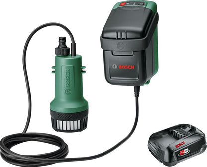  Bosch GardenPump 18 Accu Regentonpomp - Met 1 X 18 V Accu En Lader