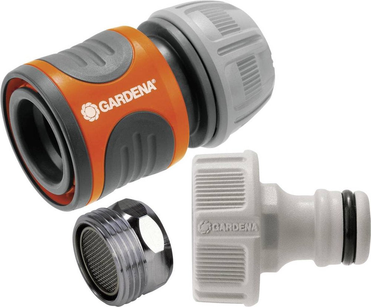  Gardena Koppeling Set Snelaansluitstukken Kraanstuk, Slangstuk En Draadadapter 4078500010269