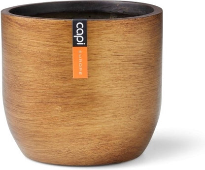  Capi Europe - Bloempot Bol Retro XL - 42x41 - Goud - Bloempot Voor Binnen - Opening ⌀36 - RTG933