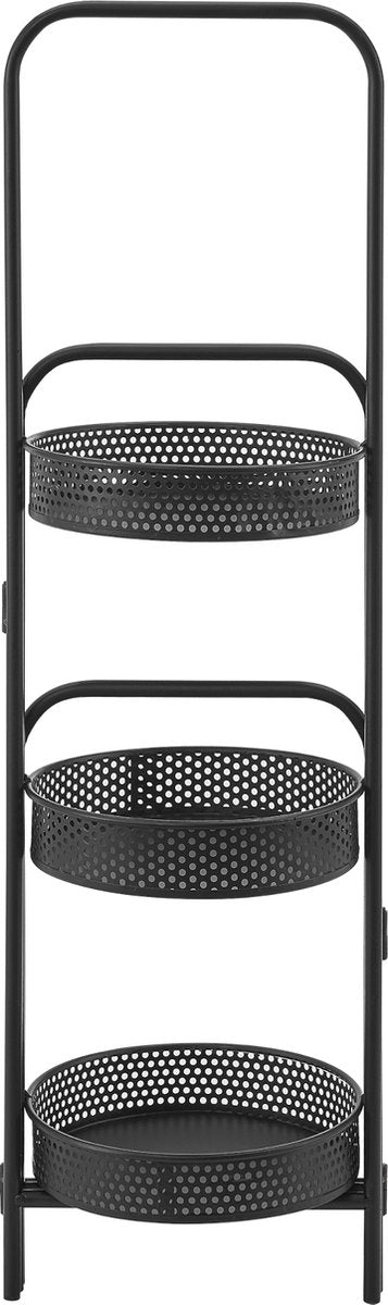  Plantenstandaard Vrasene Metaal 75x68x20 Cm Zwart