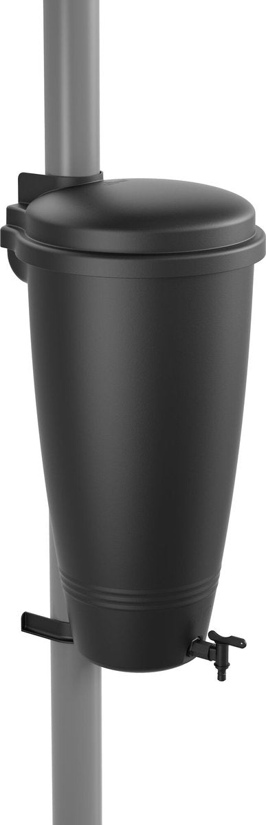  Elho Green Basics Rain Catcher 33 - Regenton Voor Balkonbuiten - Ø 33.5 X H 73.5 Cm - Zwart/Living Black