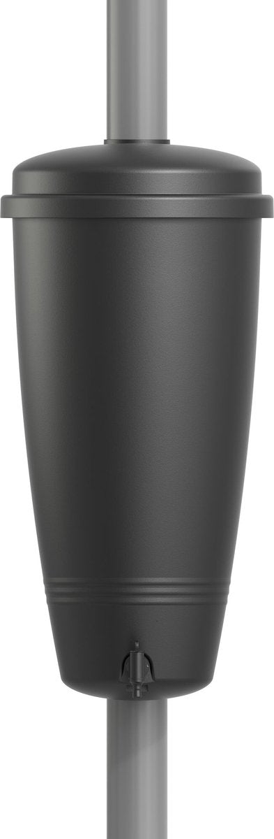  Elho Green Basics Rain Catcher 33 - Regenton Voor Balkonbuiten - Ø 33.5 X H 73.5 Cm - Zwart/Living Black