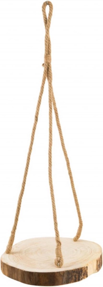 Merkloos Plantenhanger Boomstam Schijf | 30-35cm | Handgemaakt | Planten-houder / Hang-plant | Planten Accessoires | Decoratie Houten Hang Plank |