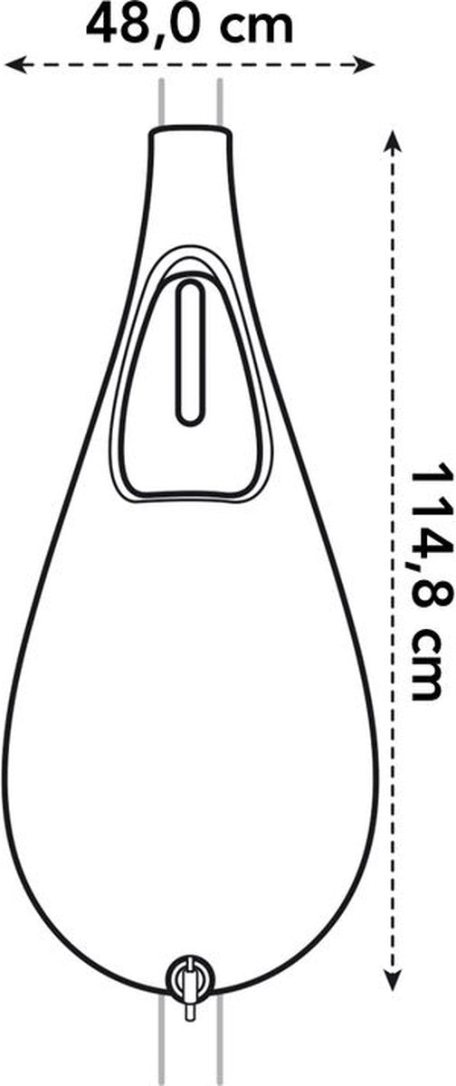  Elho Pure Raindrop 70L - Geel/Oker