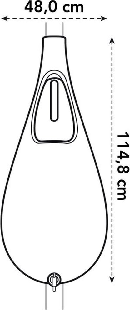  Elho Pure Raindrop 70L - Geel/Oker