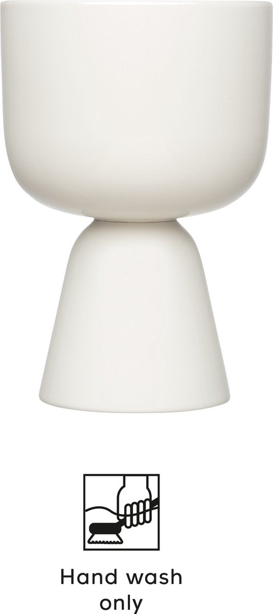  Iittala Nappula - Bloempot - Bloempotten Voor Binnen En Buiten - Plantenpotten - Wit - 230 X 155 Mm - 1 Stuk