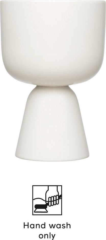  Iittala Nappula - Bloempot - Bloempotten Voor Binnen En Buiten - Plantenpotten - Wit - 230 X 155 Mm - 1 Stuk
