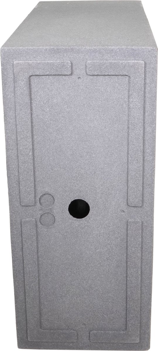  4gardenz® Stone Rechthoekige Bloembak Voor Buiten - 60x60x26cm - Lichtgrijs