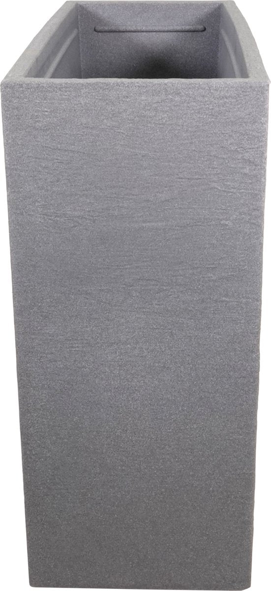  4gardenz® Stone Rechthoekige Bloembak Voor Buiten - 60x60x26cm - Lichtgrijs