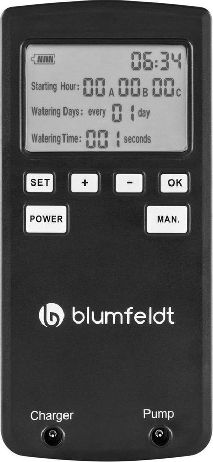  Blumfeldt Greenkeeper Automatisch Bewateringssysteem - Besproeiingscomputer - Druppelsysteem - Bewateringsautomaat Ideaal Tijdens Vakantie - Voor 60 Potplanten