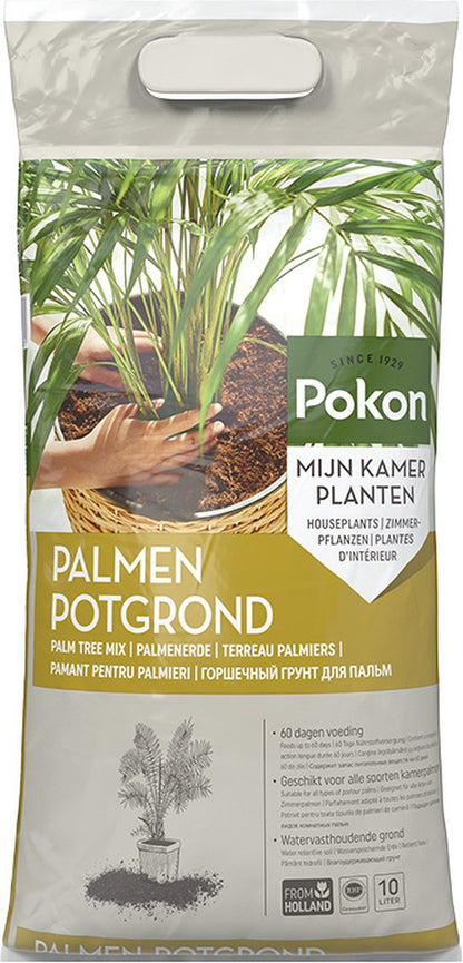  Pokon Palmen Potgrond - 10l - Potgrond (Palm) - 60 Dagen Voeding