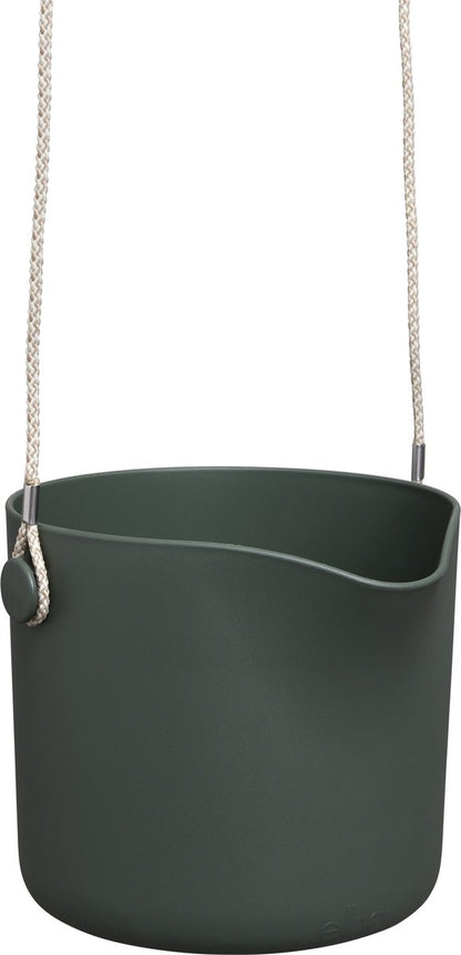  Elho B.for Swing 18 Hangpot - Bloempot Voor Binnen - Ø 18.0 X H 16.5 Cm - Groen/Blad Groen