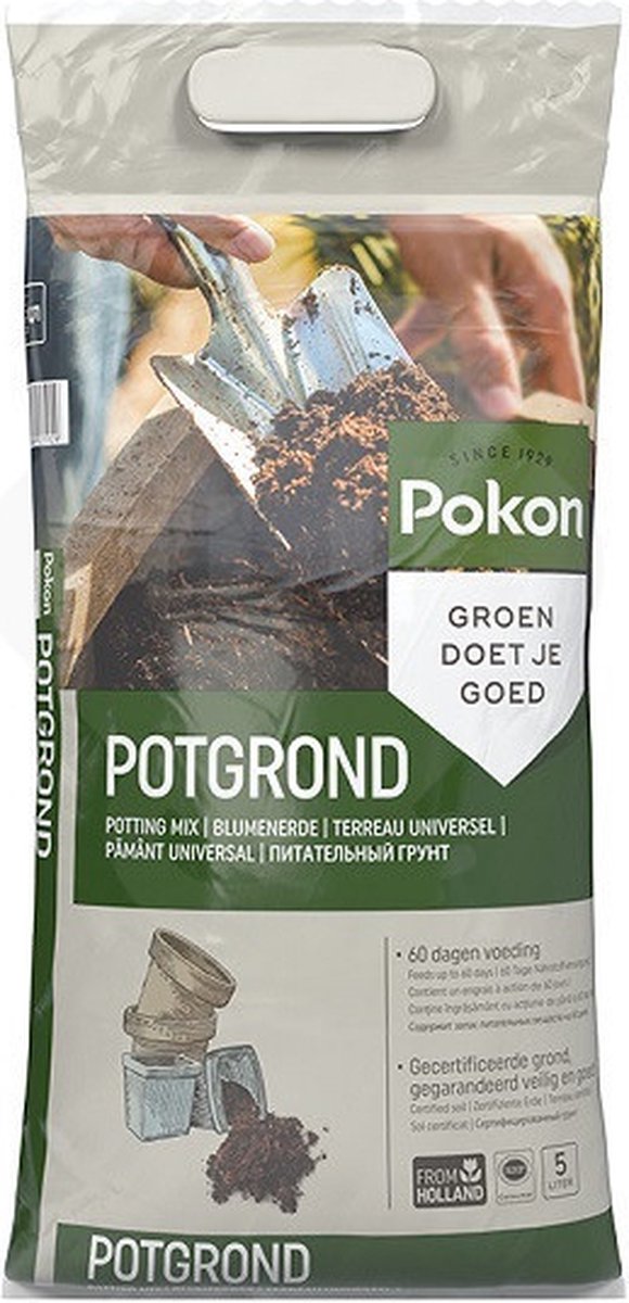  Pokon Universele Potgrond - 10l - Voor Binnen En Buiten - 60 Dagen Voeding - Potgrond Universeel