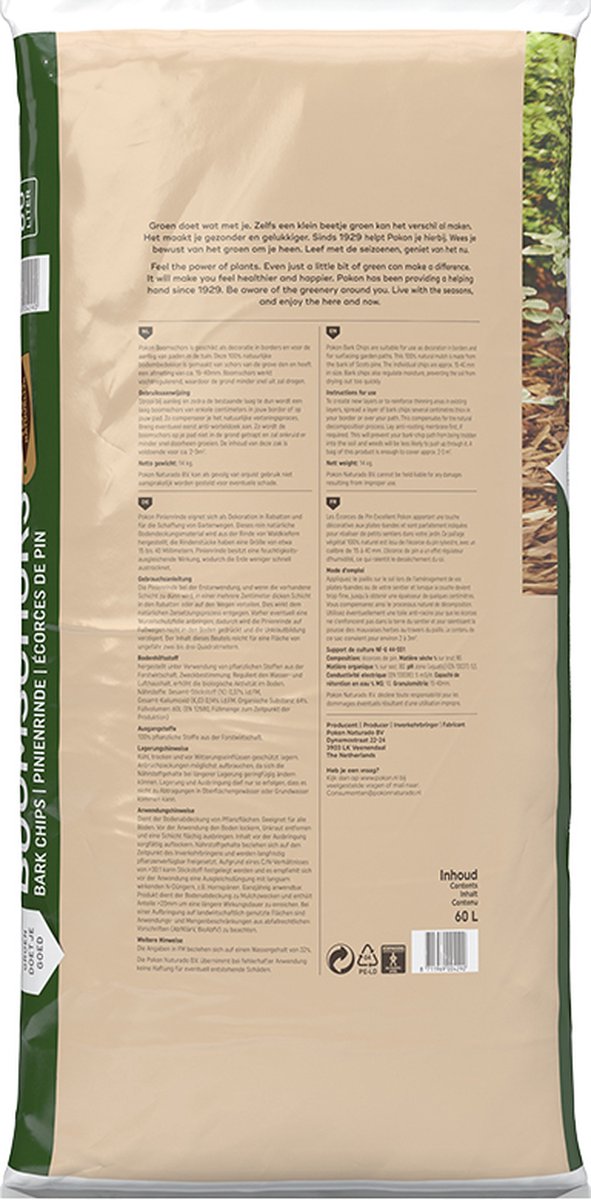  Pokon Verse Boomschors - 60l - Sierschors - Boomschors Bodembedekker