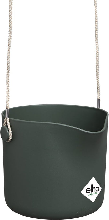  Elho B.for Swing 18 Hangpot - Bloempot Voor Binnen - Ø 18.0 X H 16.5 Cm - Groen/Blad Groen