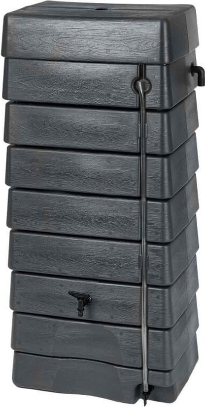  Nature - Regentank - 276L - H134,5 X 58,5 X 39,5cm - Antraciet - Muurmodel