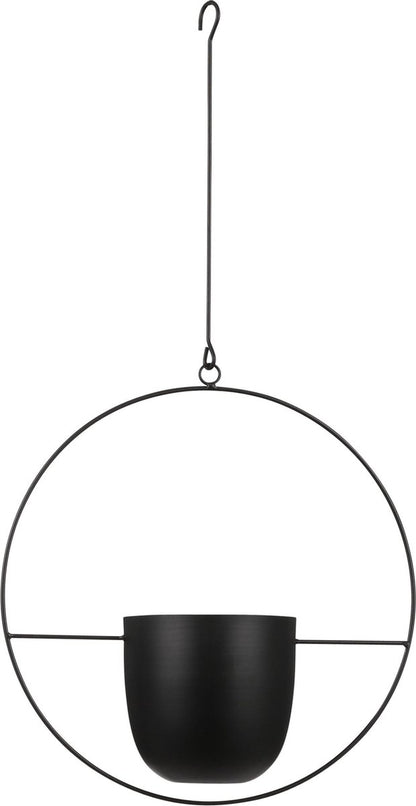  Mica Decorations Dexter Bloempot Hangend - L34 X B14 X H65 Cm - Zwart