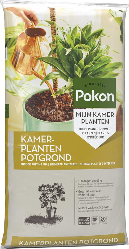  Pokon Kamerplanten Potgrond - 20l - Potgrond (kamerplant) - 6 Maanden Voeding