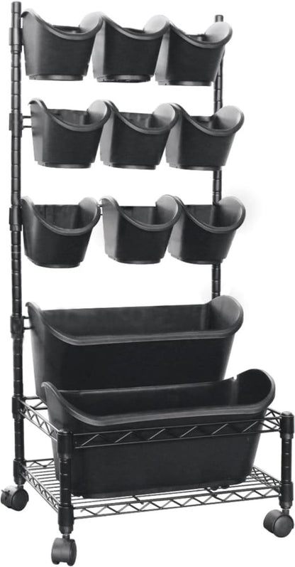  Nature - Mobiel Verticaal Tuinieren - H97 X 44 X 32,5cm - Complete Set