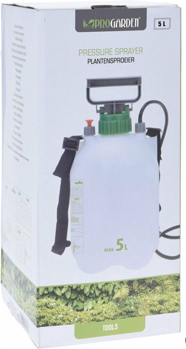 Merkloos Pro Garden Plantensproeier Drukspuit - 5 Liter - Inclusief Draagriem