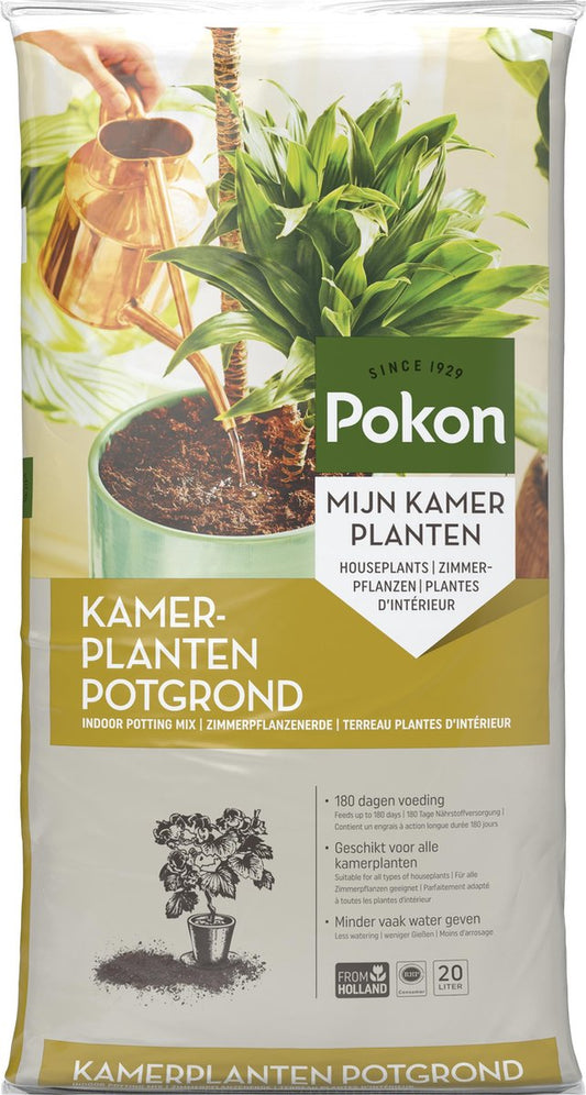  Pokon Kamerplanten Potgrond - 20l - Potgrond (kamerplant) - 6 Maanden Voeding