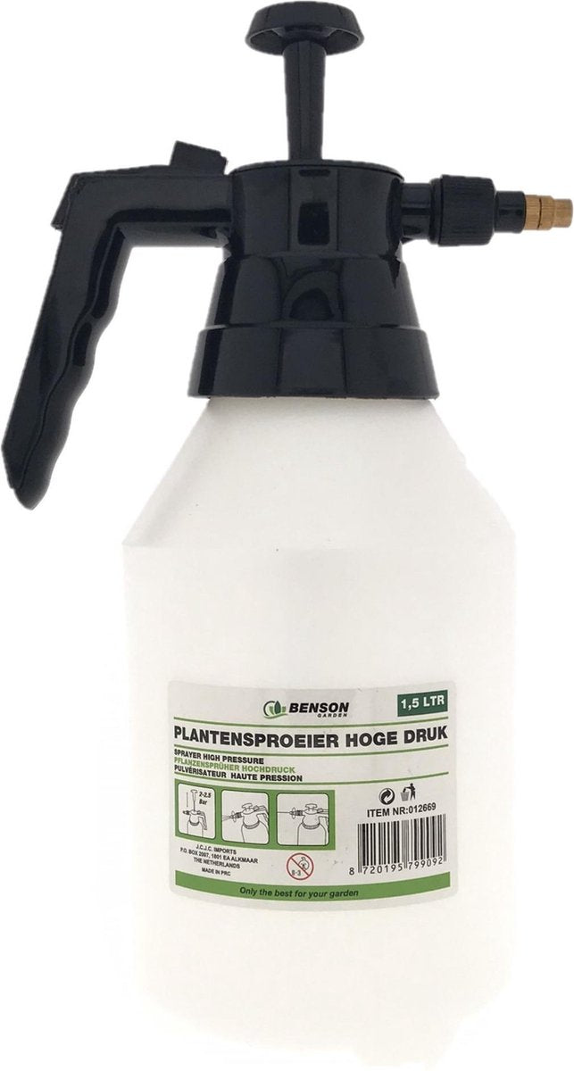  Plantensproeier - Gardenline 1.5 Liter - Hoge Druk - Verstelbare Druk