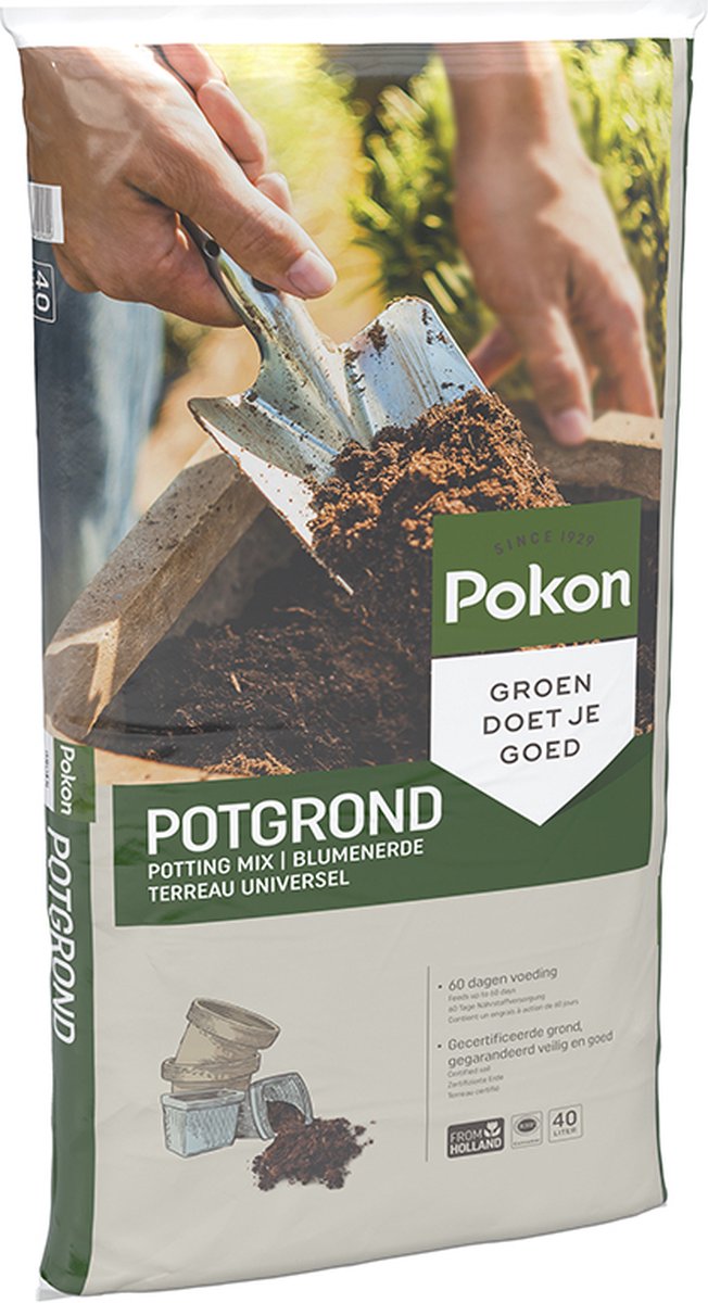  Pokon Universele Potgrond - 40l - Voor Binnen En Buiten - 60 Dagen Voeding - Potgrond Universeel