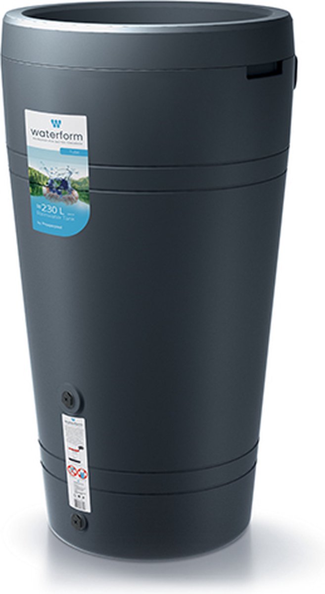  Tube - Regenton - 2-in-1 - 230 Liter - Antraciet