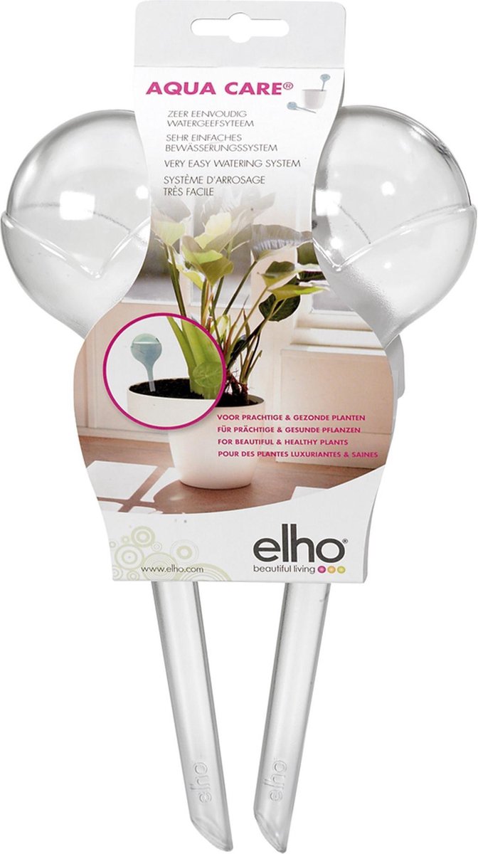  Elho Aqua Care 9 - Accessoires Voor Binnenaccessoires - Ø 17.3 X H 32.0 Cm - Transparant/Transparant
