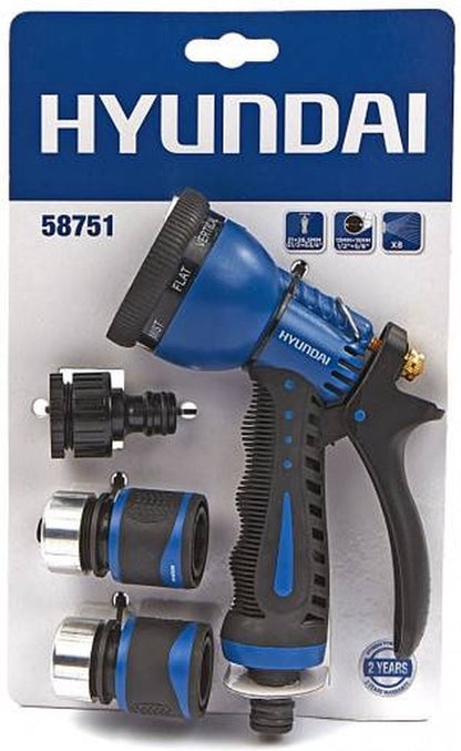 Hyundai Sproeiset Deluxe 4-delig - Geschikt Voor 13 Mm (1/2) En 15 Mm (5/8) - Ergonomische Design - Roestvrij Staal