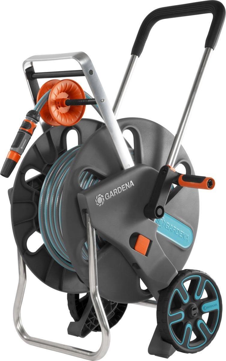  GARDENA - AquaRoll L CleverRoll L Easy Set Slangenwagen - Maximaal 50 Meter - Verstelbare Handgreep