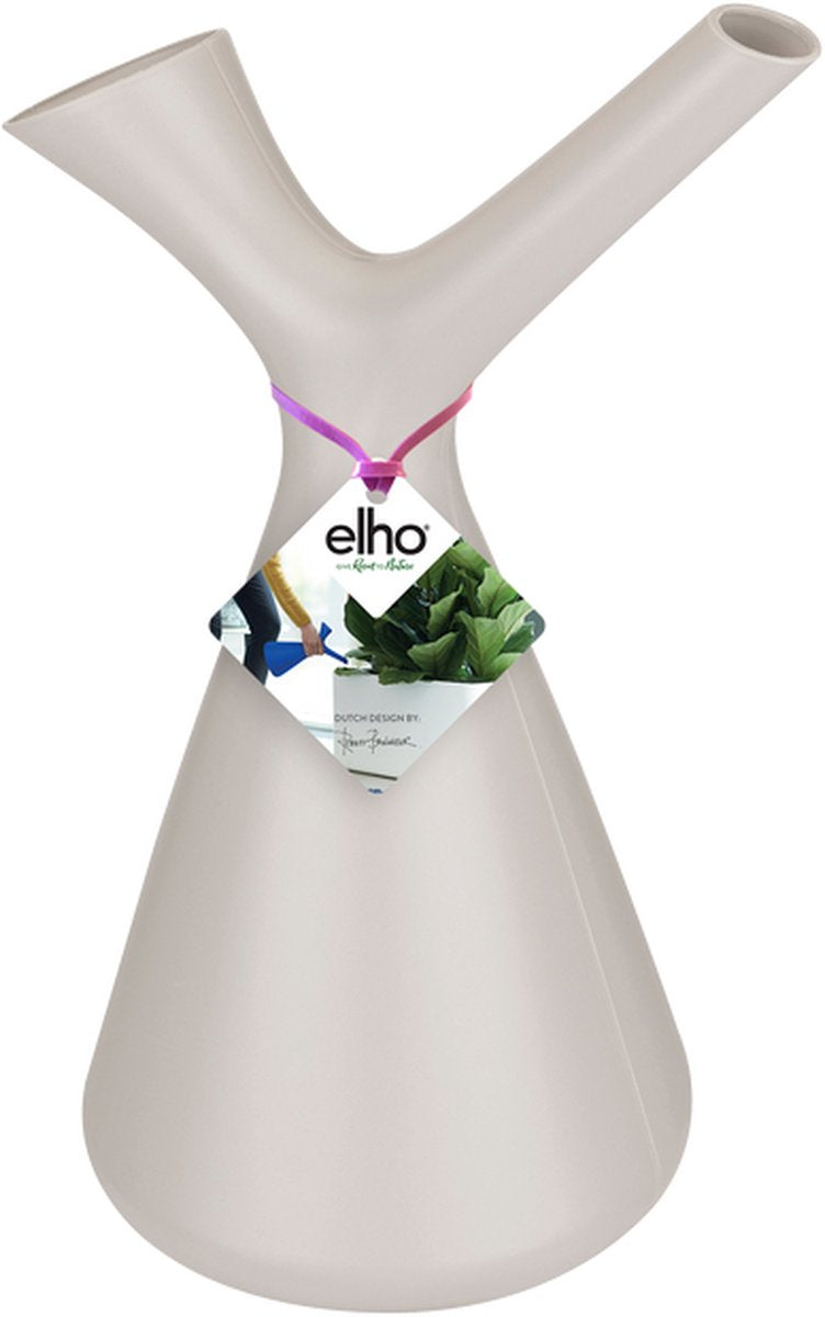  Elho Plunge Gieter 20 - Gieter Voor Binnenaccessoires - Ø 15.0 X H 29.5 Cm - Grijs/Warm Grijs
