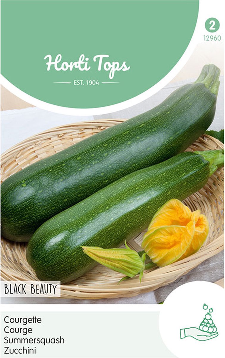  Hortitops Zaden - Courgette Black Beauty - Verte De Milan