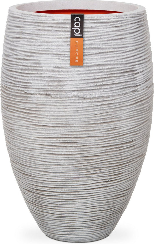  Capi Europe - Vaas Elegant Deluxe Rib NL - 45x72 - Ivoor - Voor Binnen En Buiten - KOFI1138